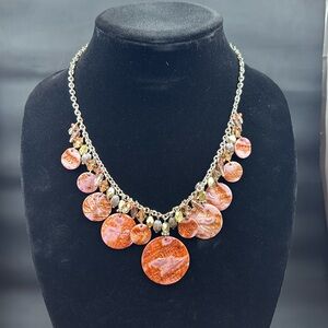 Reversible Lia Sophia shell necklace
